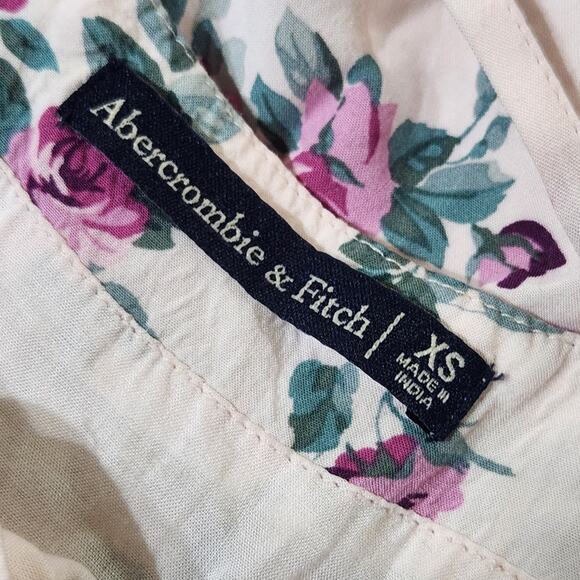 Abercrombie & Fitch XS pink floral spaghetti strap mini dress‎ - Picture 5 of 6